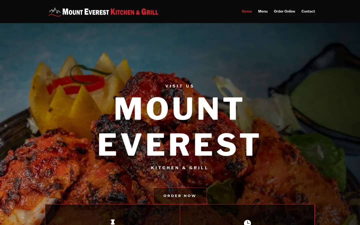 Mount Everest Kitchen & Grill website